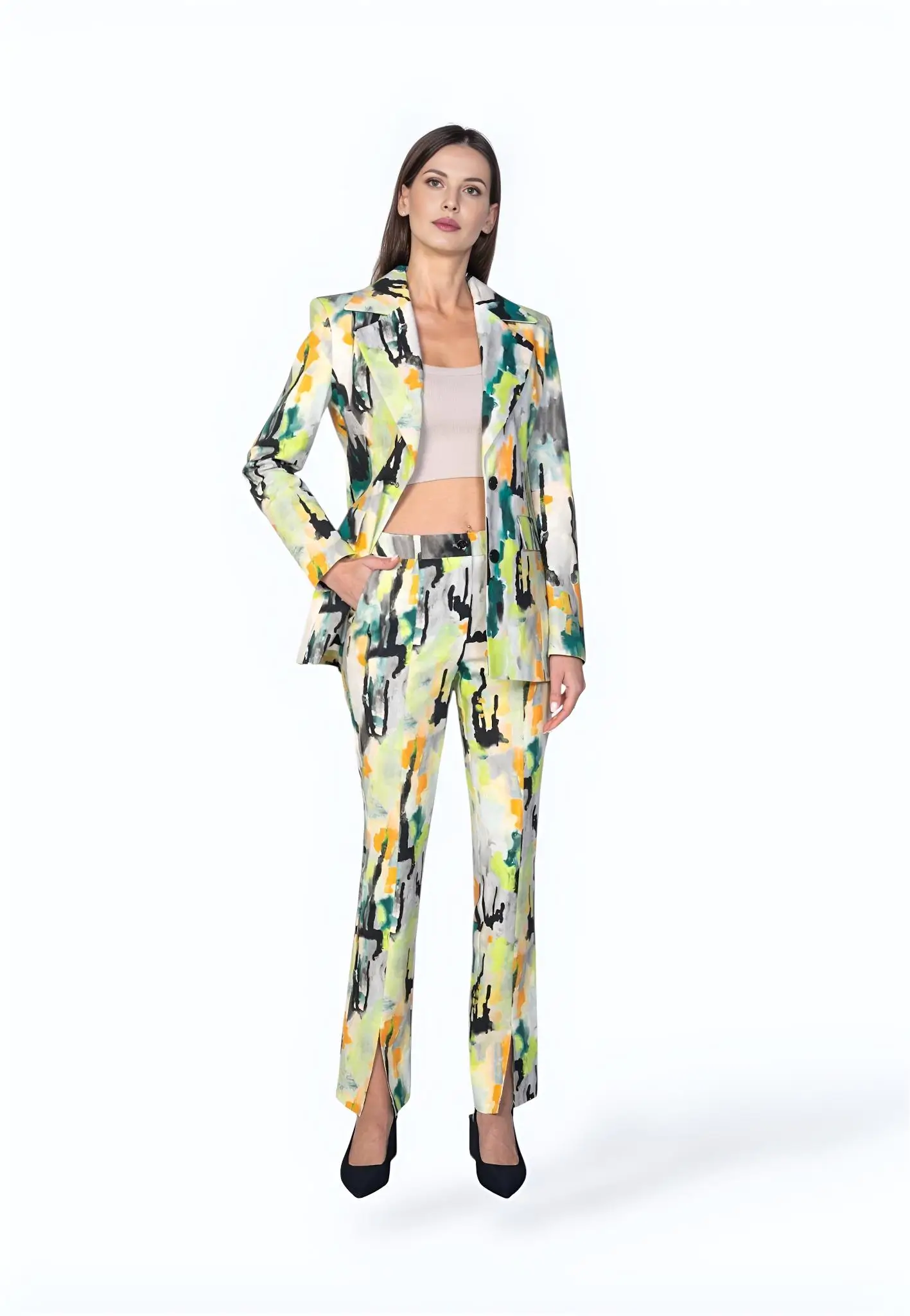 Garnitur damski LIME ABSTRACTION