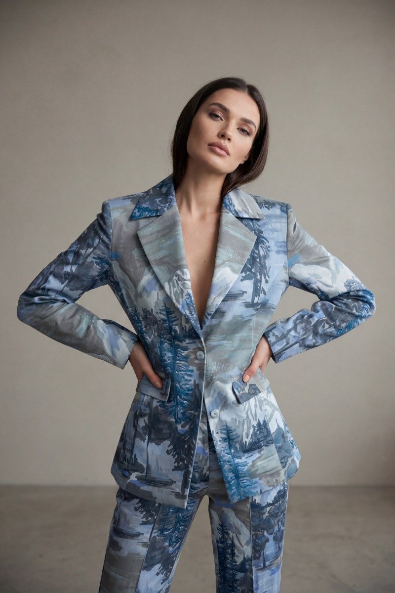 marynarka damska blue landscape