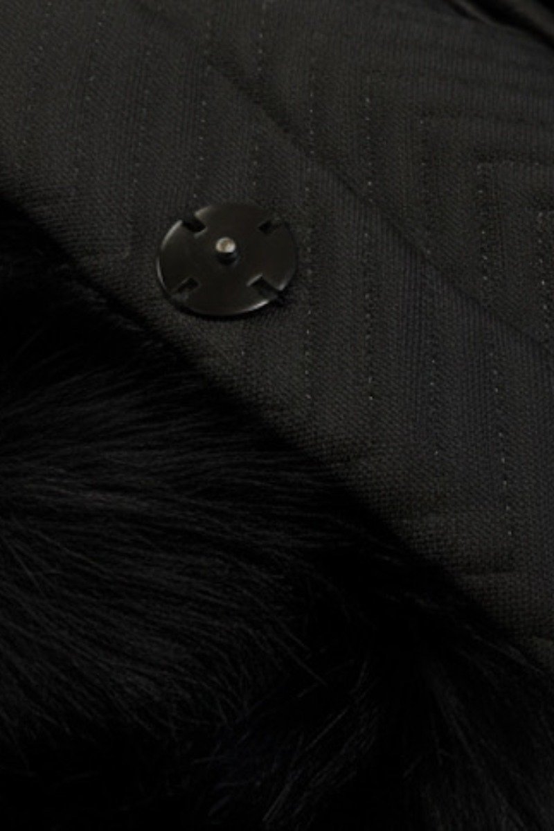 wodoodporna ocieplona tkanina w jodełkę futerko narciarskie Fortini